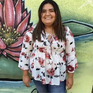 Lovesick floral long sleeve shirt